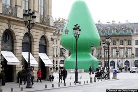 A "Tree" is planted by FIAC in the Place Vendôme.