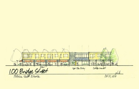 The pedestrian,street-level view of the proposed Co-op Market.