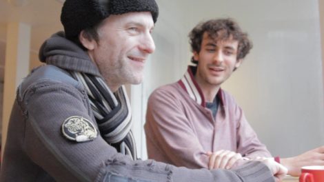 Tommy Stinson and Simon Brown during their conversation for this article.