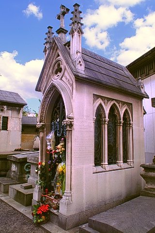 Renee Vivien's neo-Gothic tomb.