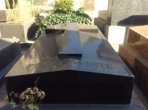 Pearl White's tomb. Photo by Joan Schenkar
