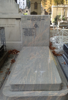 The tomb of Manfred Schapiro. Photo: Joan Schenkar