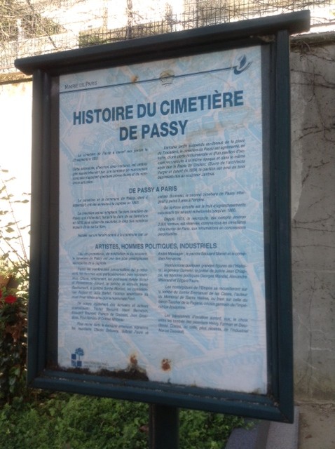 L'histoire de Passy. Photo: Joan Schenkar