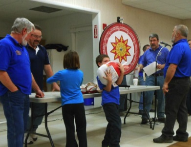 A young winner in the 2014 Kiwanis Ham Roll.