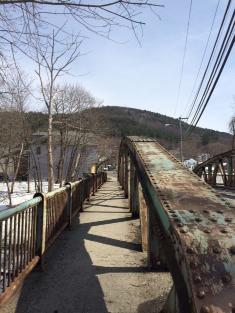 The bridge is also an essential link for pedestrians.