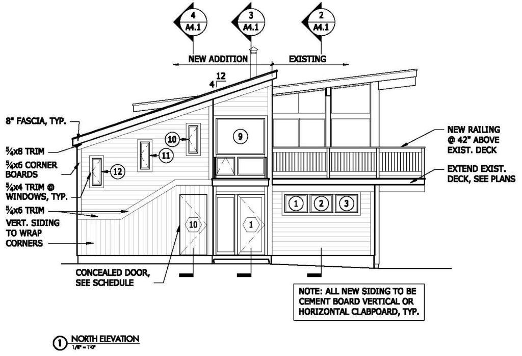 Third try – North Elevation.