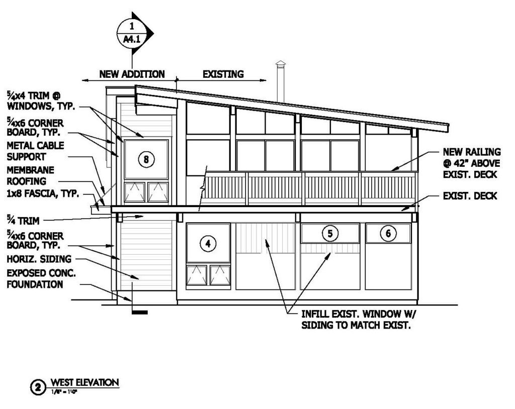 Third try – West Elevation.