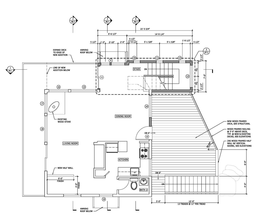 The final plan for the upper floor.