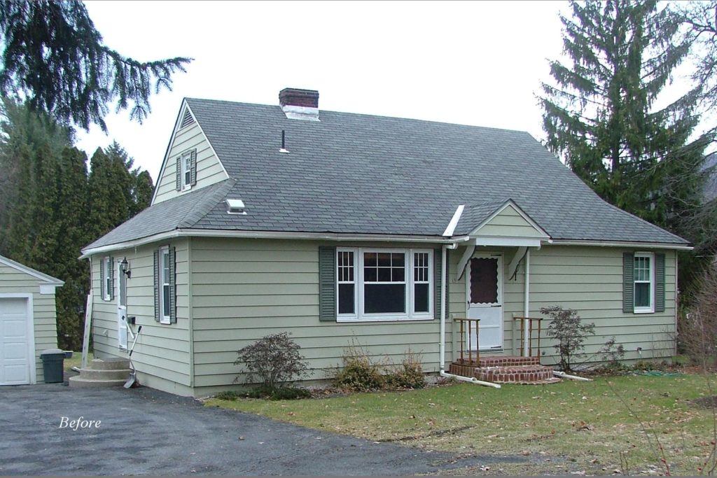 The front of the house, before renovation.