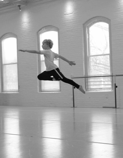 Silas Blacklow, a dancer in the boys program. Photo: Susan Quinn