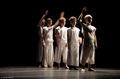 A dance for boys that will be performed during the gala weekend at Bard College at Simon's Rock. Photo: Susan Quinn