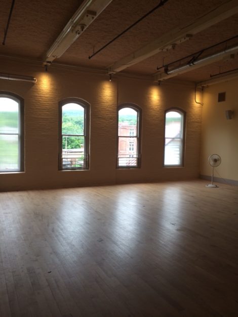 The studio and sprung dance floor that Montano calls the best she's ever danced on.
