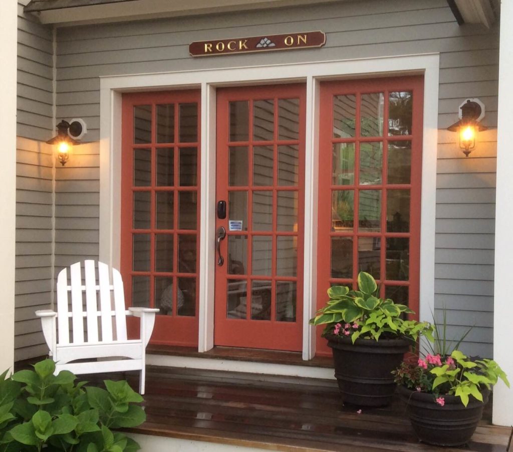 The head board for my clients home over their main entry door. It was made by a Nantucket sign maker. It is a tradition in Nantucket to name one's house. Photo by Karin Counts.