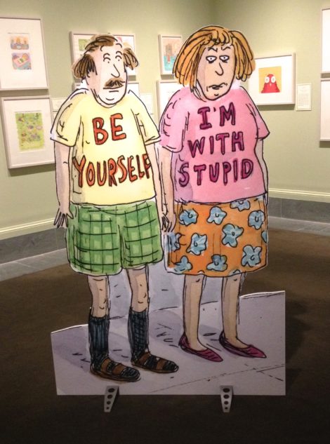 Roz Chast: Cartoon Memoirs, installation at the Norman Rockwell Museum, Stockbridge. Photo: Robert Ayers