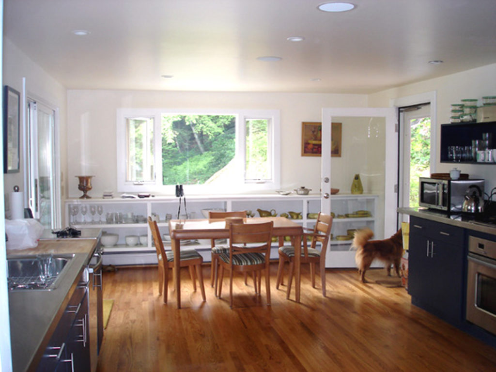 The kitchen after restoration.