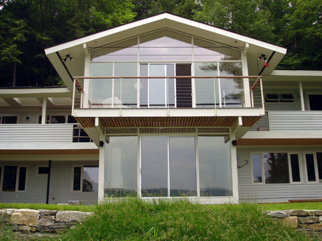 The exterior of the house after restoration.