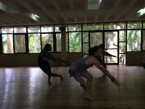 Danza Contemporania, The Modern Dance Company of Cuba, in rehearsal at their studio in Havana. Photo: John Aronoff