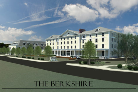 An early rendering of The Berkshire, the hotel proposed for the Searles School site.
