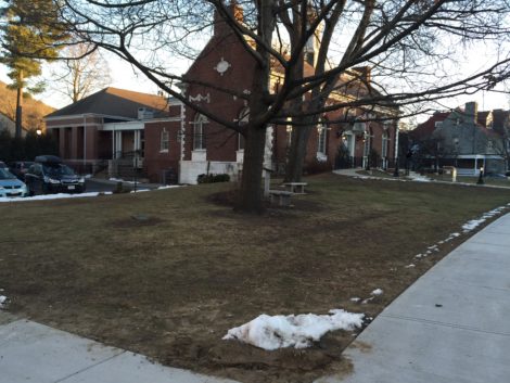 Location of the well farthest from thesource of contamination across Main Street, at the southwest corner, Mason Library property. the library, as well as residences on Dresser Avenue and Pleasant Street are in the path of the contaminants.