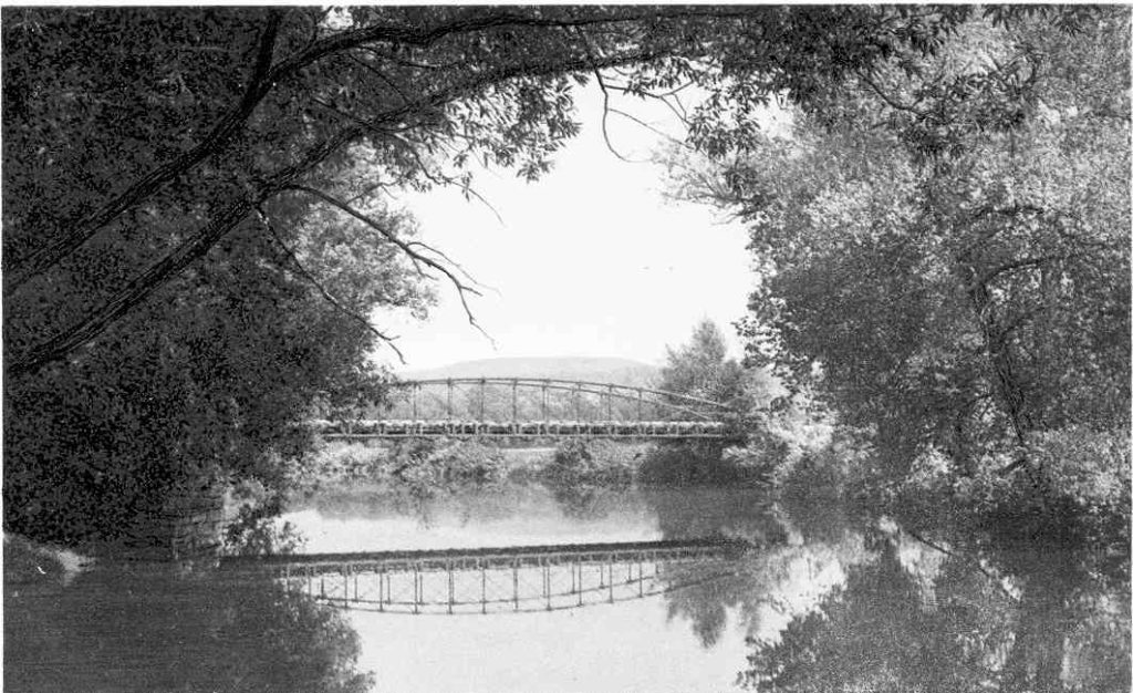 The old metal truss highway bridge at the Stockbridge Golf Course (8) was known as the Tuckerman Bridge. (Drew Collection)