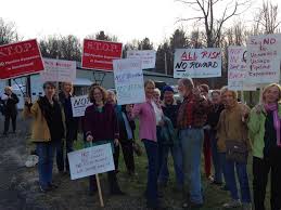 Last year, Sandisfield residents protested TGP pipeline when it was present to town officials.