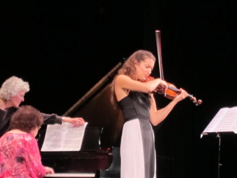 Violinist Sarah McElravy in a performance of Paul Ben-Haim's 'Berceuse Sfaratide' (Sephardic Lullaby).