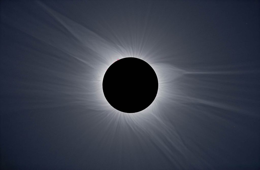Corona total solar eclips