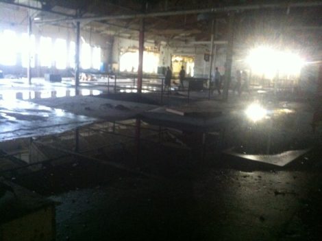 A tour of the interior of the Eagle Mill last summer. Photo: Dan Bellow