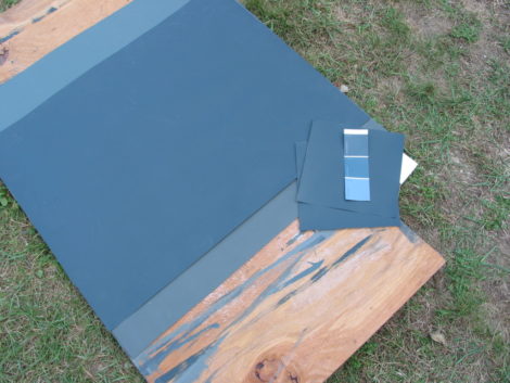 The use of large color samples provides a more accurate representation and helps you feel more confident in your choices. Photo: Erica Fay