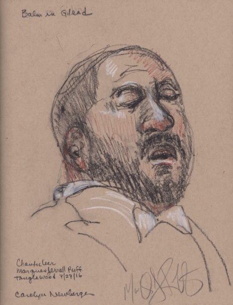 Marques Ruff in 'There is a balm in Gilead.' Illustration: Carolyn Newberger
