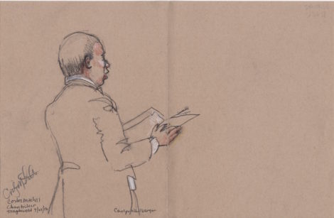 Cortez Mitchell. Illustration by Carolyn Newberger