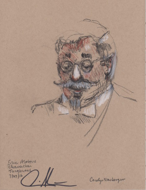 Eric Alatorre, bass-baritone. Illustration: Carolyn Newberger