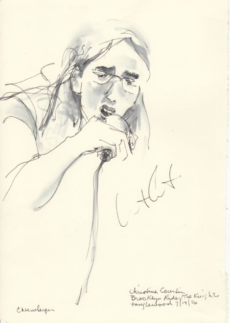 Christina Courtin. Illustration by Carolyn Newberger