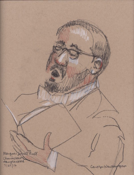 Marques Jerrell Ruff in 'Moondrunk.' Illustration: Carolyn Newberger