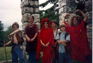 Members of "The Very Young Company" ham it up for the camera circa 1995.