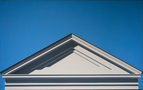 Warner Friedman. White Building, 64 x 40. Acrylic on canvas.