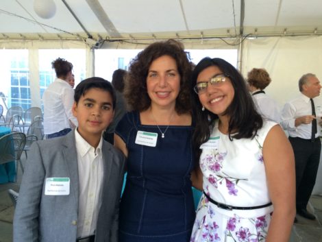 Vijay Mahida’s family. Wife Chrystal, son Prem and daughter Irini. Photo: Marcie L. Setlow