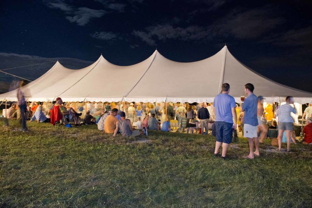 Dance Tent at Oldtone Roots Music Festival. Photo: Juris Mardwig