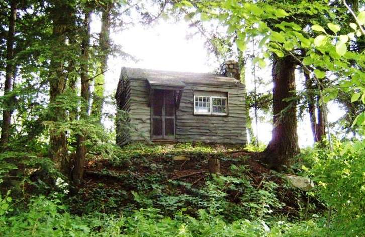 The writing cabin at Five Acres, the home of James Weldon Johnson on Alford Road, where Johnson wrote 'God's Trombones' as well as many other lyrics, poems and his autobiography 'Along this Way.’ Photo: Will Brinker, Apple Hill Realty