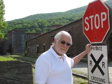 Developer Stephen Muss, in front of Kelley's mill in Housatonic, in 2011.