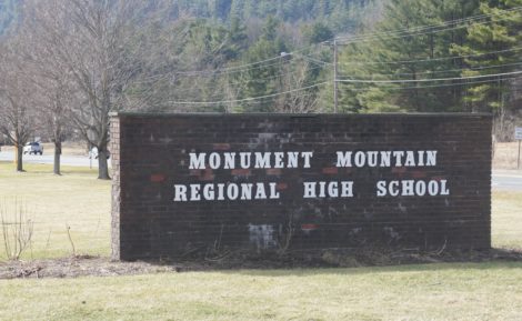 The entrance to Monument Mountain Regional High School.