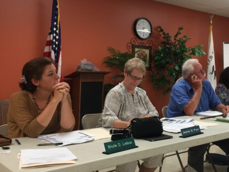 Town of Becket Board of Selectmen: from left, Nicole Ledoux, Jeanne Pryor and Bill Elovirta.