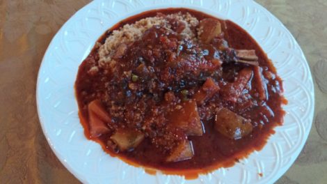 The lamb tagine. Photo: Anne Dwyer