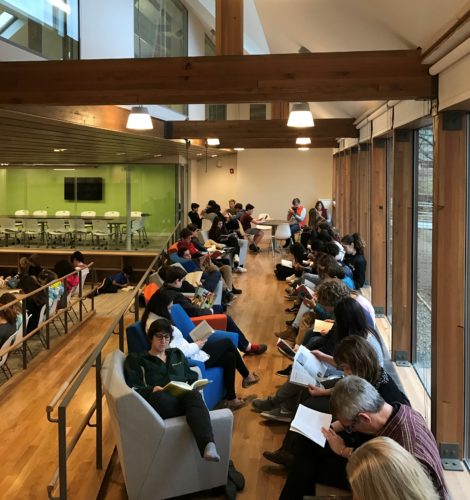 Students and faculty have been making use of the new learning commons for the past few weeks.