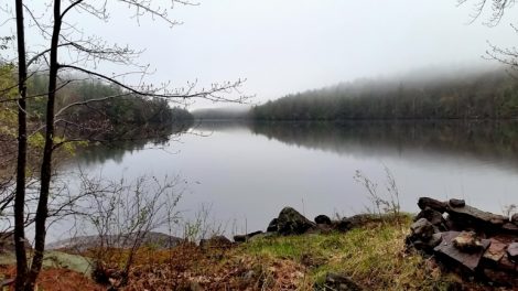 Lower Spectacle Pond from which millions of gallons would be drawn to flush out the gas pipeline. Photo: Will Elwell