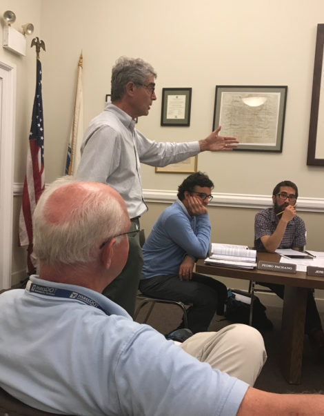 Marc Fasteau, who lives in the vicinity of the airport, argues that his well water has been contaminated with lead from aviation gasoline used to fuel planes. Photo: Victor Feldman