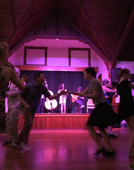 A swing dance at Dewey Memorial Hall. Photo: Elizabeth Orenstein
