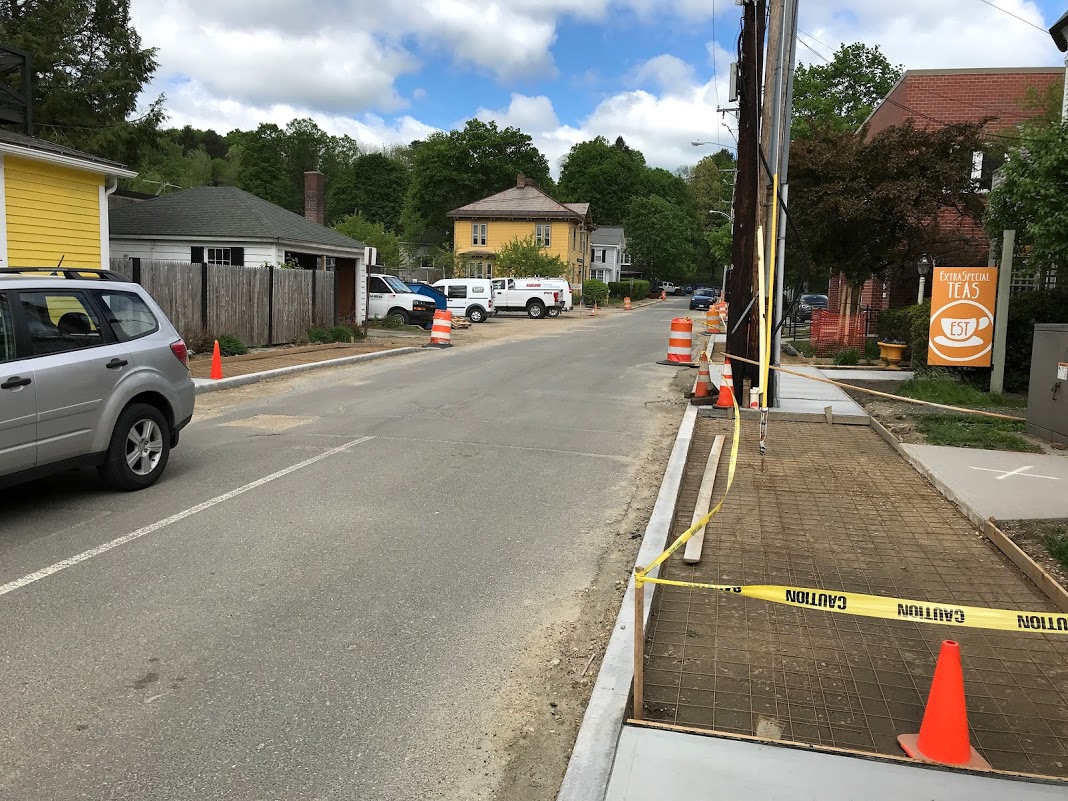 Downtown Great Barrington construction 'moving along pretty swiftly