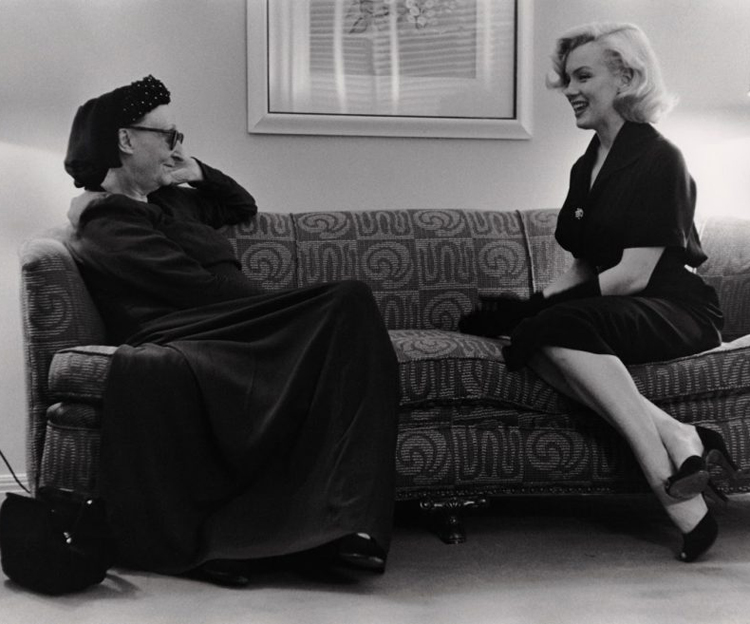 Edith Sitwell and Marylin Monroe