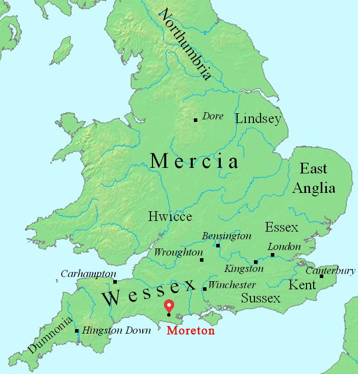 Map of Wessex, England